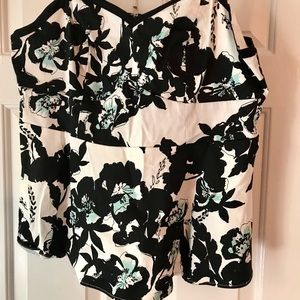 Floral peplum shirt